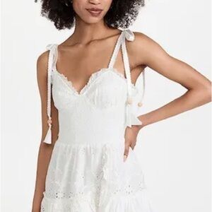 LoveShackFancy White Mini Dress
